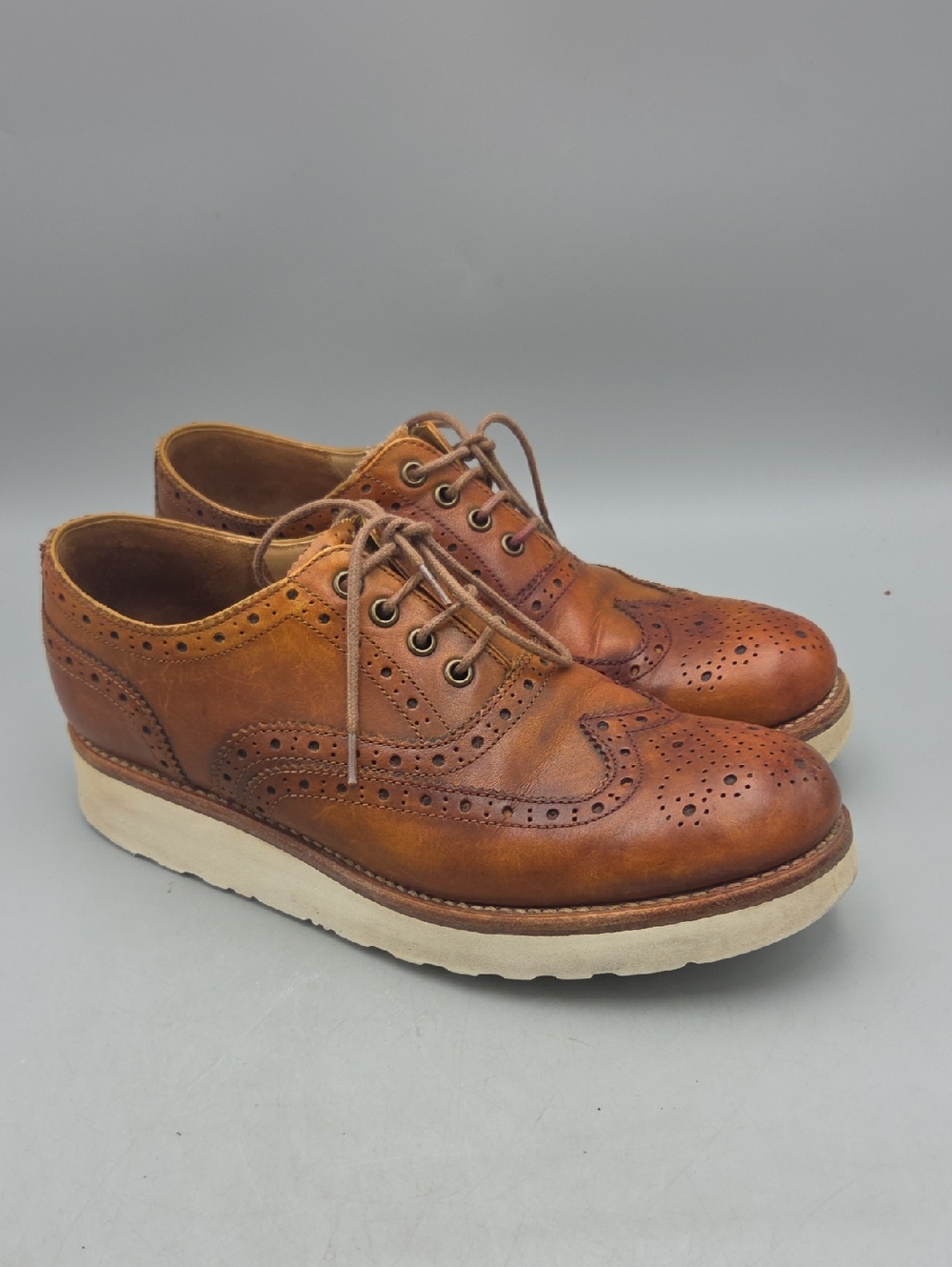 Grenson Wing Tip Oxford Lace Up Women UK 6 US 8.5